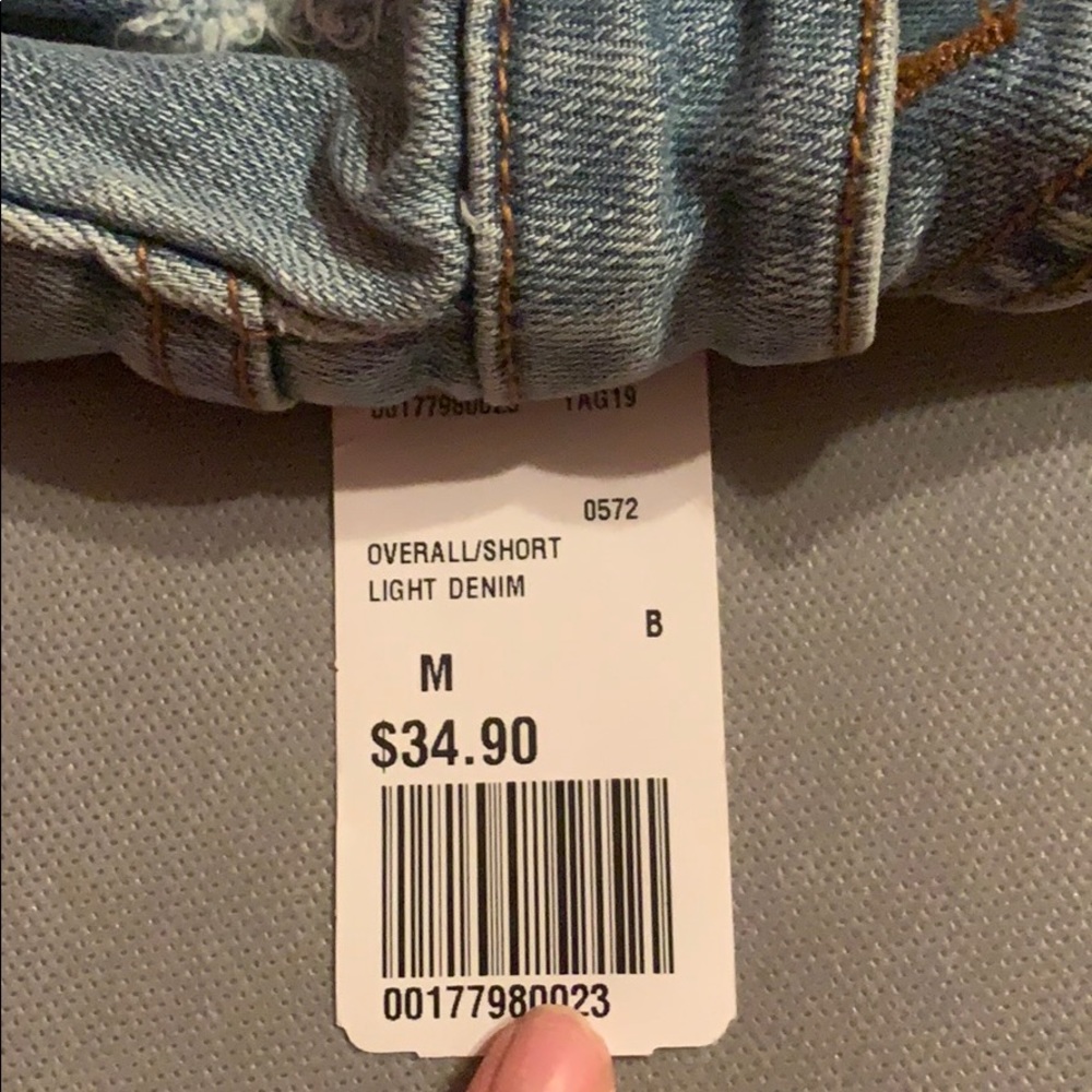 NWT DENIM OVERALLS size m - Picture 3 of 3